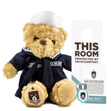 Load image into Gallery viewer, Sailor Sleeptight Military Comfort Teddy Bear - Navy