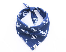 Load image into Gallery viewer, Down By The Sea dog bandana
