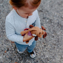 Load image into Gallery viewer, Hand Knit Animal Baby Rattles