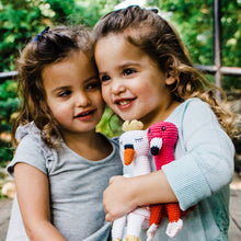 Load image into Gallery viewer, Hand Knit Animal Baby Rattles