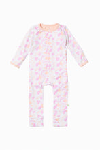 Load image into Gallery viewer, Brushstroke Baby One Piece Pajamas - Pink