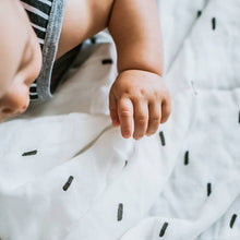 Load image into Gallery viewer, Luxury Muslin Swaddle Blanket, Unisex - Brushstrokes