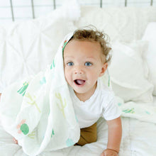 Load image into Gallery viewer, Luxury Muslin Swaddle Blanket - Desert Cactus