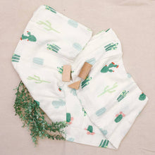 Load image into Gallery viewer, Luxury Muslin Swaddle Blanket - Desert Cactus