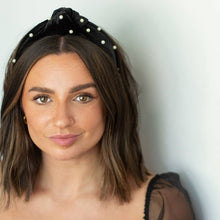 Load image into Gallery viewer, Pearl Knotted Headband