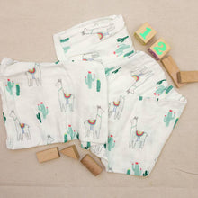 Load image into Gallery viewer, Luxury Muslin Swaddle Blanket - Little Llamas