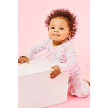 Load image into Gallery viewer, Brushstroke Baby One Piece Pajamas - Pink