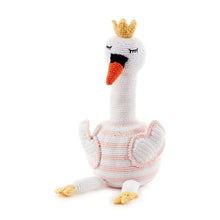 Load image into Gallery viewer, Large Swan Hand Knit Stuffed Toy
