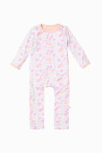 Load image into Gallery viewer, Brushstroke Baby One Piece Pajamas - Pink
