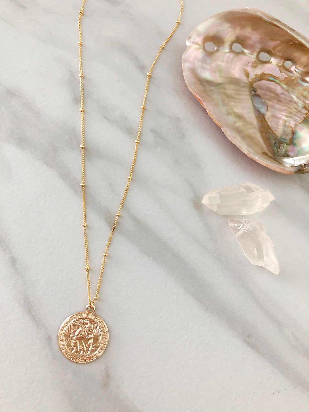 St Christopher Layering Pendant Necklace